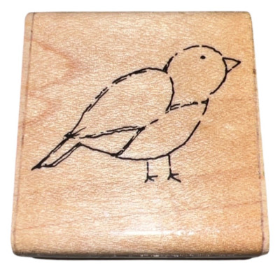 JRL Design Sketched Little Bird Wooden Rubber Stamp | eBay