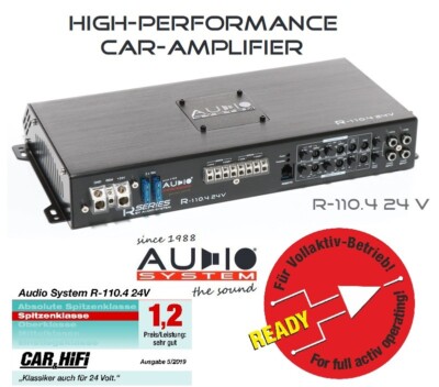 Audio System R-110.4 24V Verstärker 4 Kanal 24 Volt speziell LKW Truck Amplifier