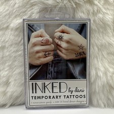 Inked by Dani The Red Ink Pack Temporary Tattoo Pack 20 Hand Drawn Designs NEW