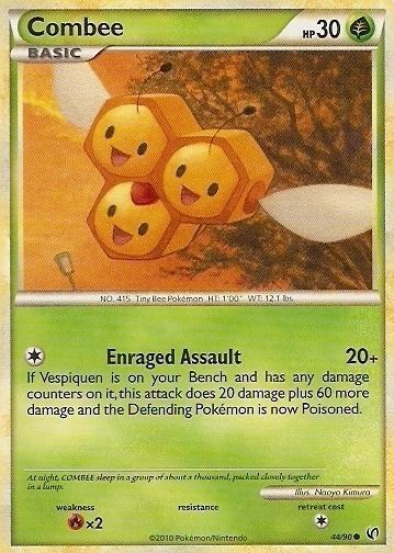 Pokemon - Combee - 44/90 - Common - HS Undaunted - NM
