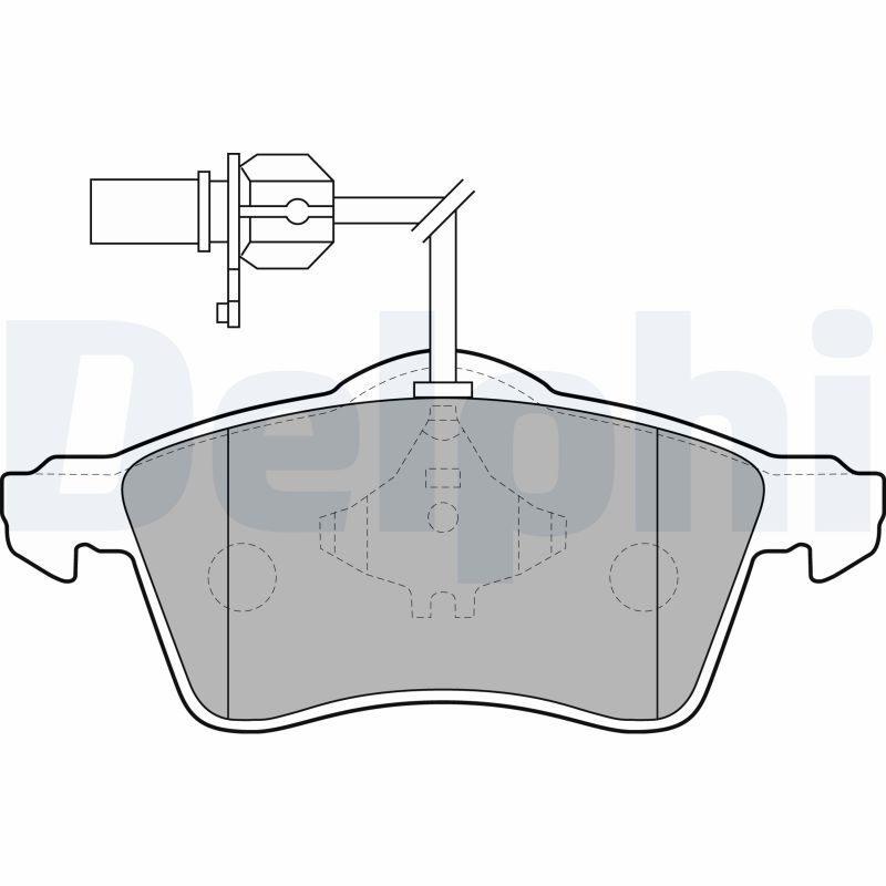 Plaquettes de frein DELPHI LP1707 pour restaurer le freinage du T4 Camion