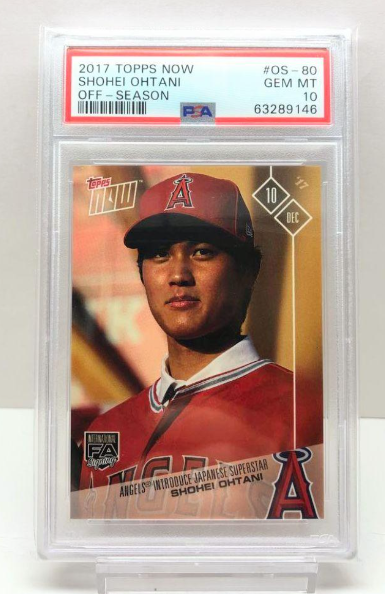 PSA10 GEM MINT Topps Now SHOHEI OHTANI Offseason With Dekopin 
