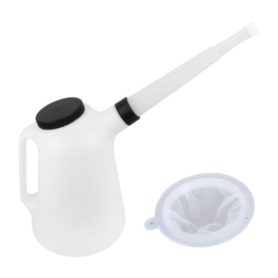 5L Oil Jugs Automotive Funnel Set Include Lid Caps Spout for Motorcycle Truck
