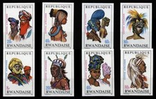 1969, Ruanda, 327-34 B, ** - 1799052