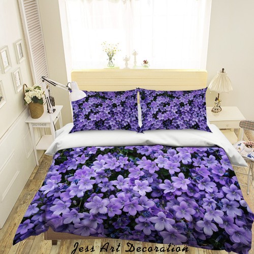 3D Purple Flower 105 Uta Naumann Bedding Bed Pillowcases Quilt