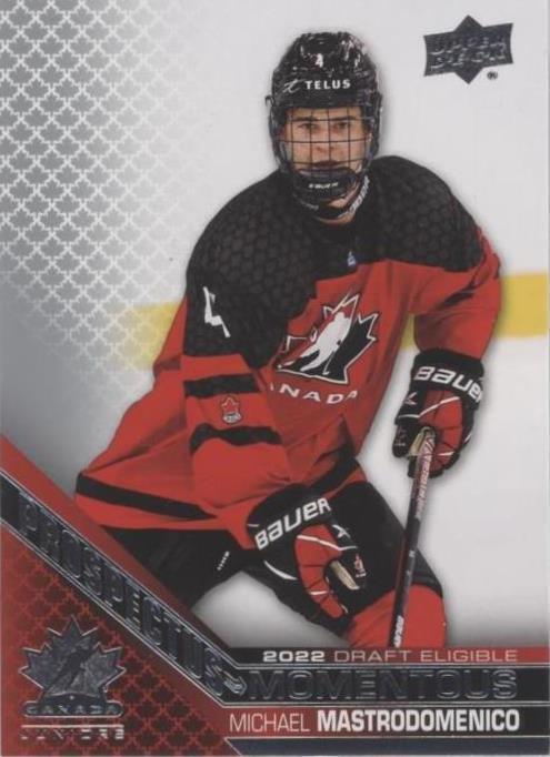 2022 Upper Deck Team Canada Juniors - Michael Mastrodomenico #PM-27 - 1 of 1