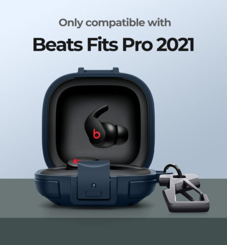 Custodia Dexnor per Beats Fit Pro 2021 Cover Ammortizzante con Moschettone Portachiavi - Foto 26 di 60