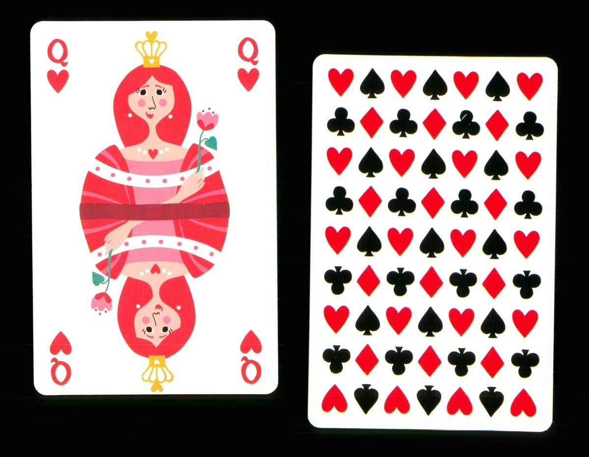 1 x playing card transformation Queen of Hearts R115 | eBay UK
