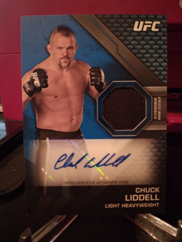 Chuck Liddell #KAR-CL 2020 Topps UFC Knockout Autograph Relics card