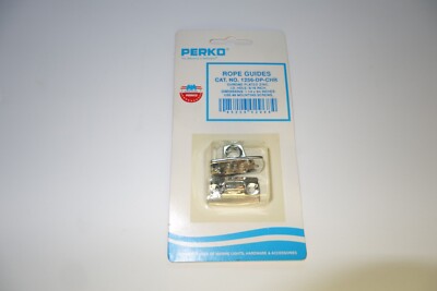 Pair of Perko Tiller Rope Guide 1256-000-CHR Chrome Plated Zinc 1-1/4'' x 3/4''