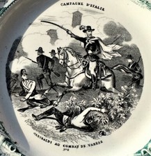 targa trasferimento creil vintage Garibaldi Varese battaglia Italia vs Austria guerra 1860