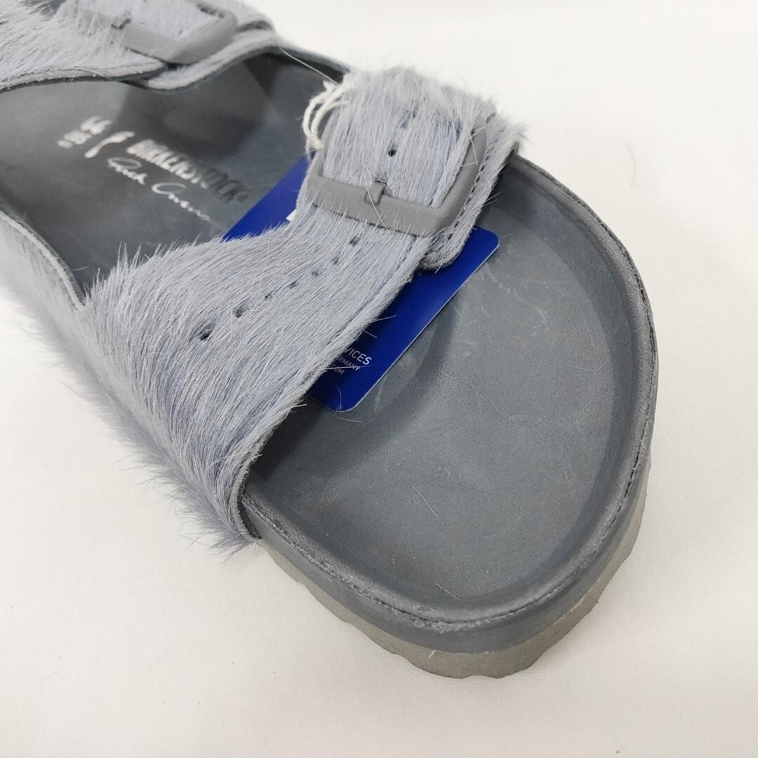 BIRKENSTOCK Arizona Sandals Grey Fur Narrow Size 44 JP 28.5
