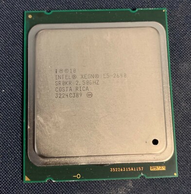 Lot of 2-Intel Xeon E5-2640 SR0KR 6 Core 2.5Ghz Processor 