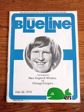 Vintage February 26, 1975 New England Whalers On The Blue Line Hockey Magazine
