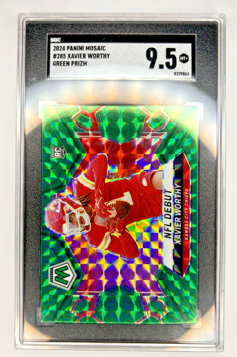 2024 Panini Mosaic - NFL Debut Xavier Worthy #285 Green Mosaic