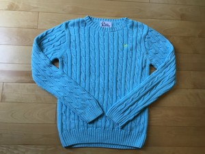 sky blue knit sweater