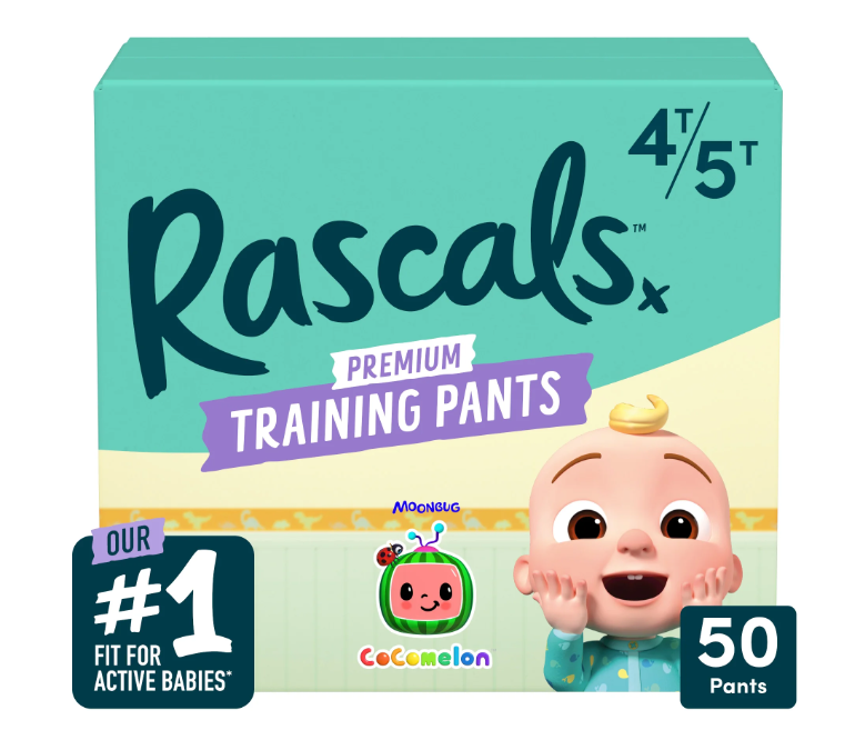 Rascals Cocomelon Edition Training Pants Size 4T-5T, Choose Count
