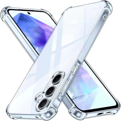 Coque de Téléphone Transparente pour Samsung Galaxy S25 S24 S23 Ultra FE Plus - Photo 1/4