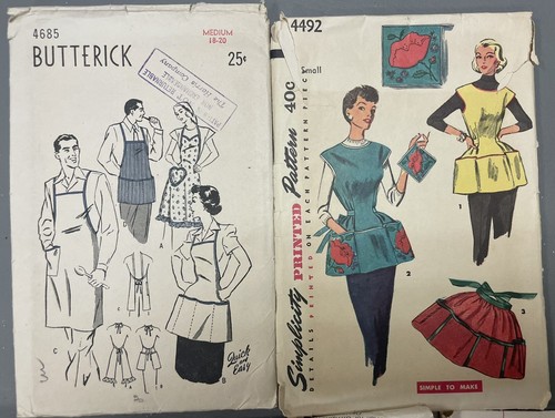 7 GREMBIULI VINTAGE MODELLI TAGLIATI E NON TAGLIATI - Foto 4 di 4