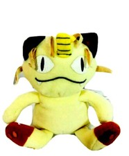 Vtg 1998 Pokemon Meowth Plush 6" Nintendo Stuffed Creatures Game Freak Hasbro