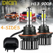 H13 9008 LED Headlight bulbs Hi/Lo Beam 2000W 6500K For Ford F-150 04-2014 F-250