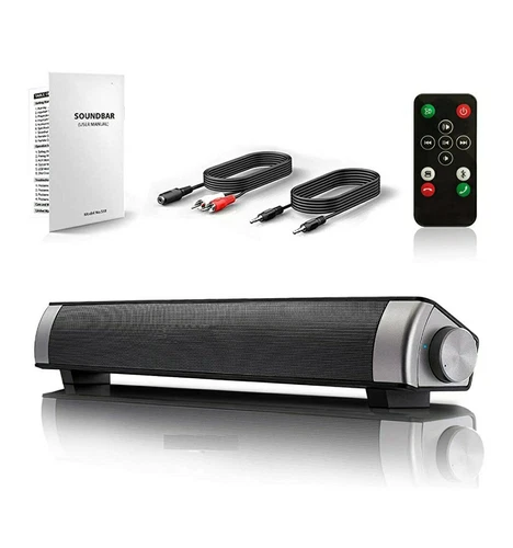 SoundBar Bluetooth con subwoofer cablato e wireless lungo standby per PC/telefono