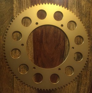 91 Tooth 219 Chain Gold Solid Sprocket Mini Bike Go Kart Racing Parts Ebay