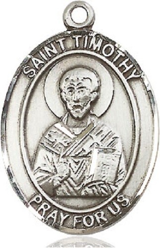 Collar medalla ovalada santo patrón de plata esterlina adulto hombre TÚ ELIGES SANTO - Imagen 303 de 328