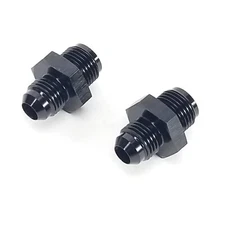 -6AN to 5/8"-18 Inverted Flare Adapter - Pair - Black - WARR Performance 47-0063