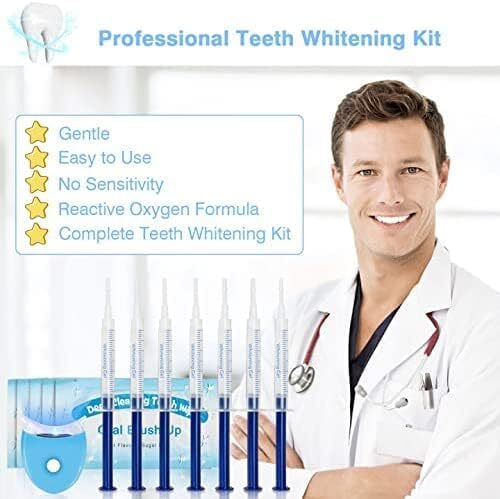 Kit Sbiancamento Denti, 10*3ML Gel Sbiancante Denti Led Professionale, Rimuove D - Foto 3 di 11