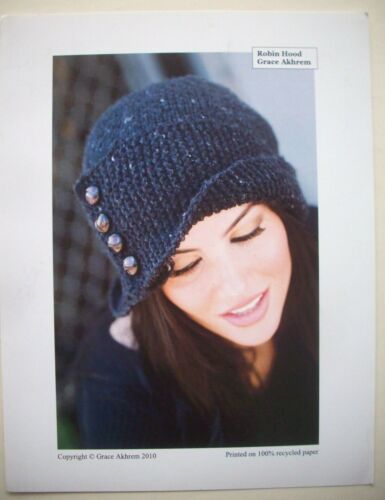 Robin Hood cap hat knit knitting pattern - 第 1/1 張圖片