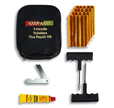 Stop & Go 1020 - 25pc Tubeless T-Handle Rope Plug Tire Repair Kit