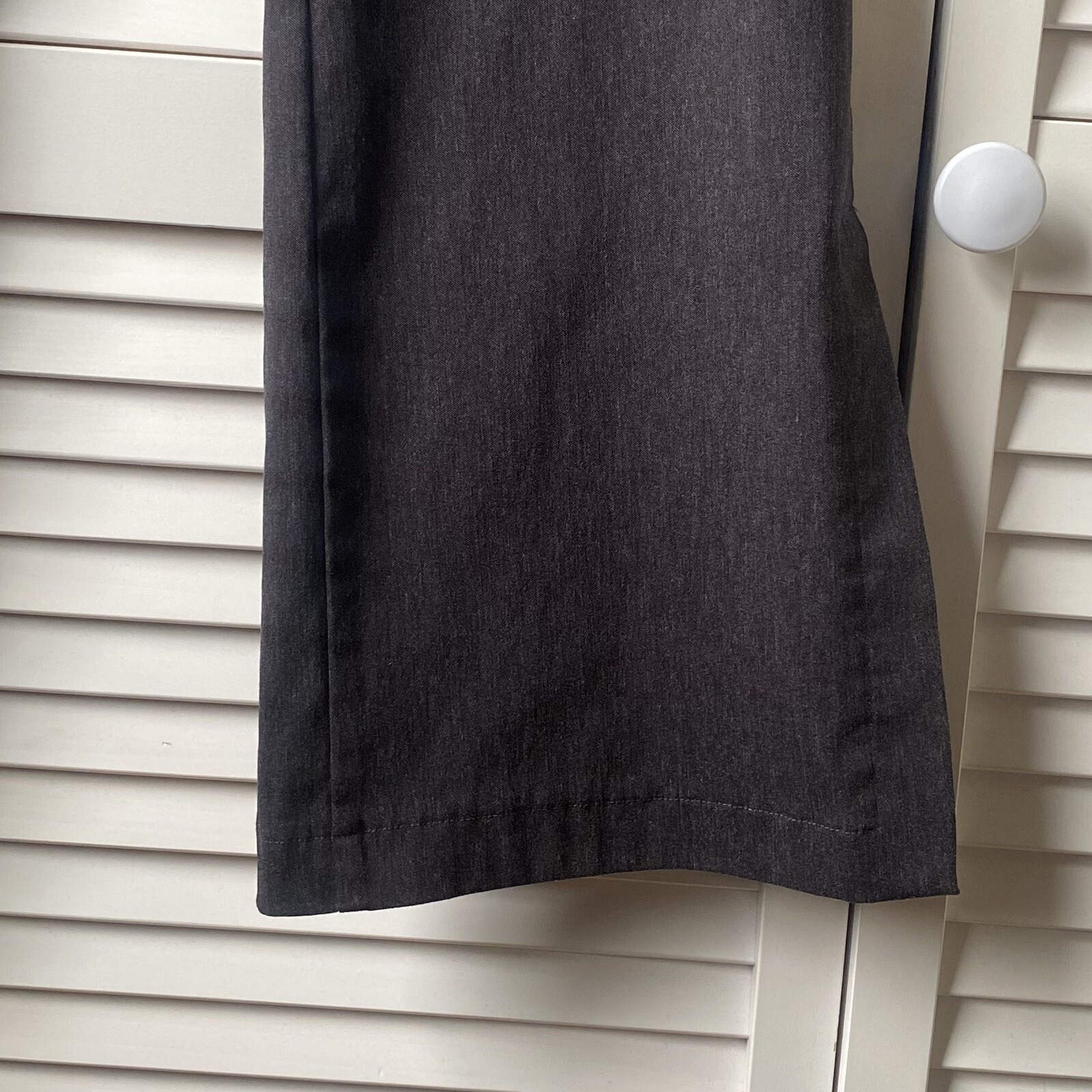 Express Women's Stretch Gray Flared Split Hem Pan… - image 2