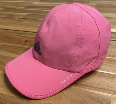 Adidas Pink Aeroready Hat Lightweight Running Adjustable Strap