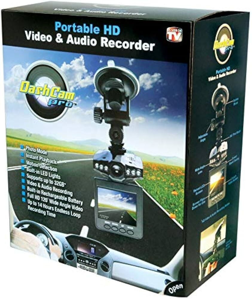 Dash Cam PRO Portable HD Video Audio Recorder with Ultra Road Whiz-image