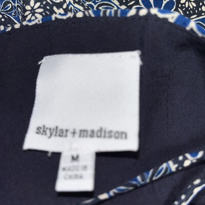 Skylar + Madison Blue Mini Multi Tie Tank Floral Dress | eBay
