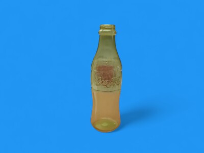 Coca-Cola Plastic 11'' Green Contour Bottle Coin Bank Coke Soda Vtg