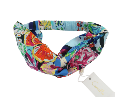Camilla Silk Twist Floral Headband CAMILLA floral print silk Twist headband NWT | eBay main image 3