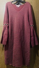 Ladies maroon sweater dress