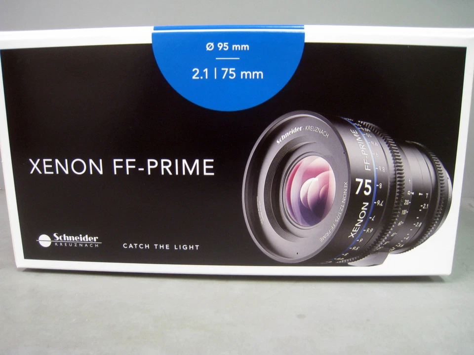 New Schneider Xenon FF 75mm T2.1 Prime Lens Nikon F Mount Feet Scale 09-1078353  - Image 3 of 4