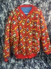 Mickey Minnie Reversible jacket by DONNKENNY OSFA Vintage- All Over Print-