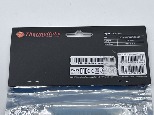 Thermaltake PCI-E 3.0 X16 Reinforced Cable 200mm - Afbeelding 2 van 6