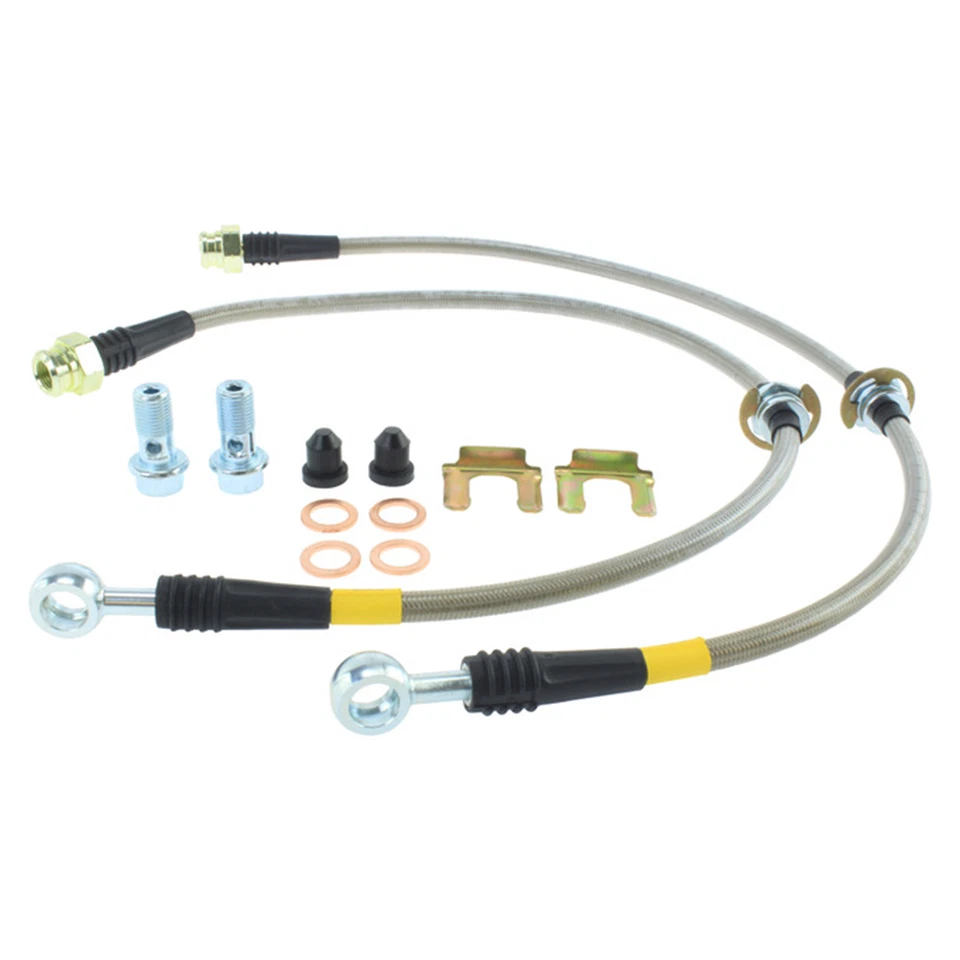 StopTech Centic Front Steel Brake Lines For Subaru 93-01 Impreza & 90-99 Legacy - Image 2 of 4