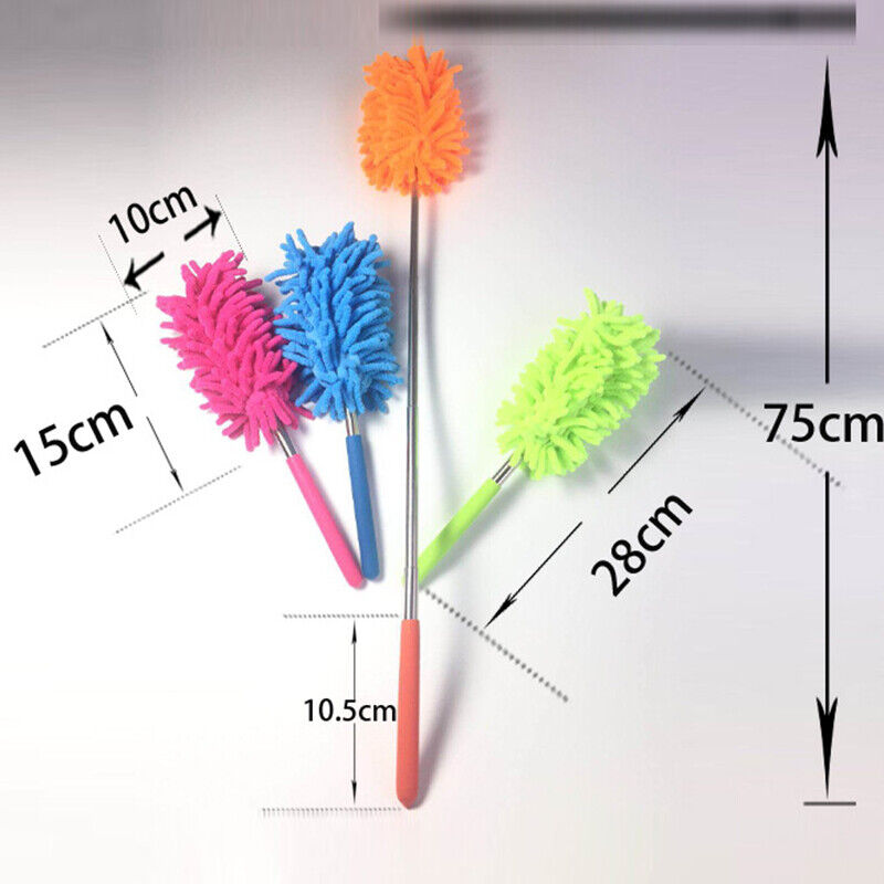 Extendable &Bendable Soft Microfiber Duster Dusting Brush Cleaning