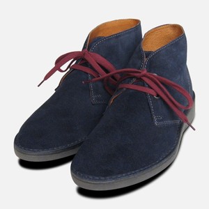 navy blue desert boots mens