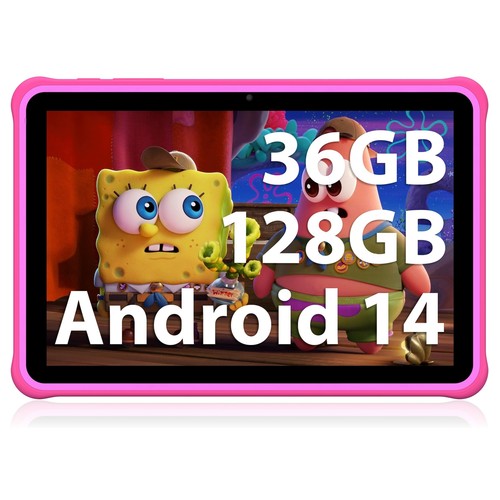 Tablette Enfant 10 Pouces Android 14 Tablette 36GB RAM 128GB ROM SD Expandabl...