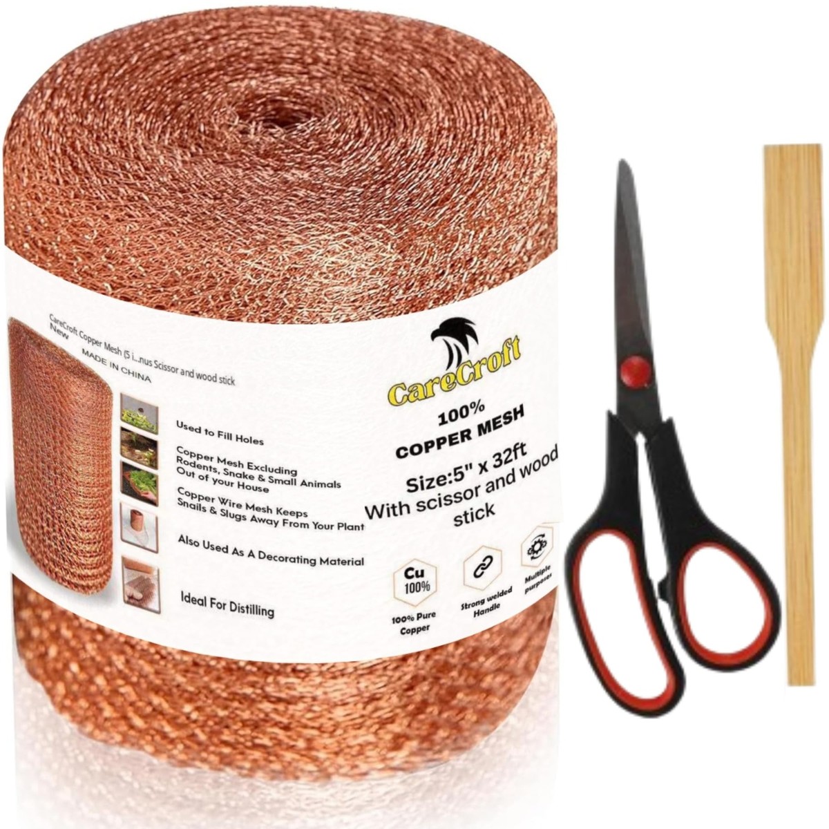 Copper Mesh 5 In X 32 Ft Water And Rust Proof Copper Mesh Roll For 