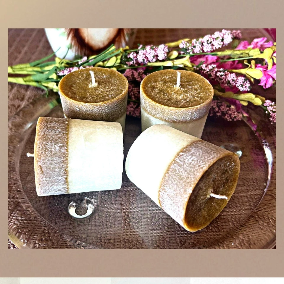 Set votivo de cera natural para cupcakes de vainilla - Vegano - Juego de regalo - Velas perfumadas -  Foto 2 de 4