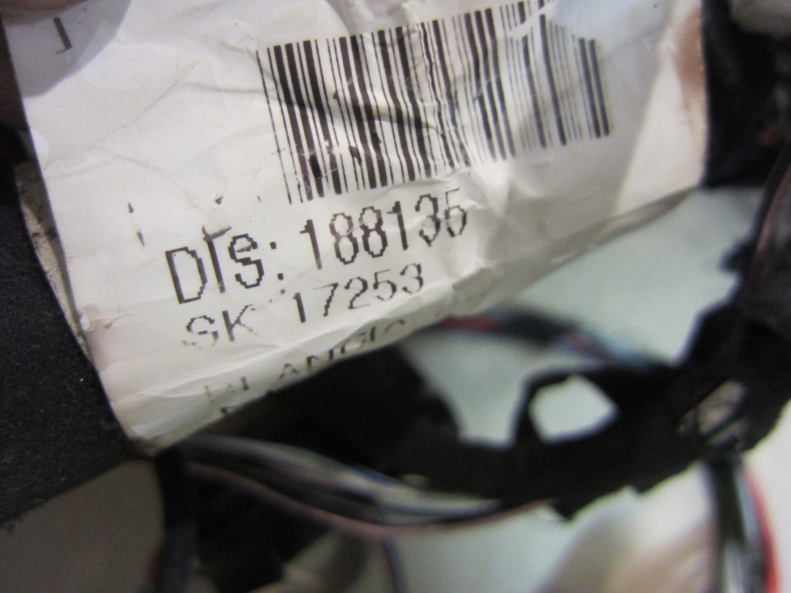 Ferrari 456  DashBoard Connecting  Cables / Harness Complete Part# 188135