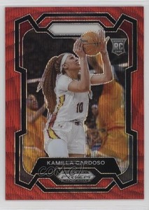 2024 Panini Prizm Draft Picks Red Wave Prizm Kamilla Cardoso #59 Rookie RC